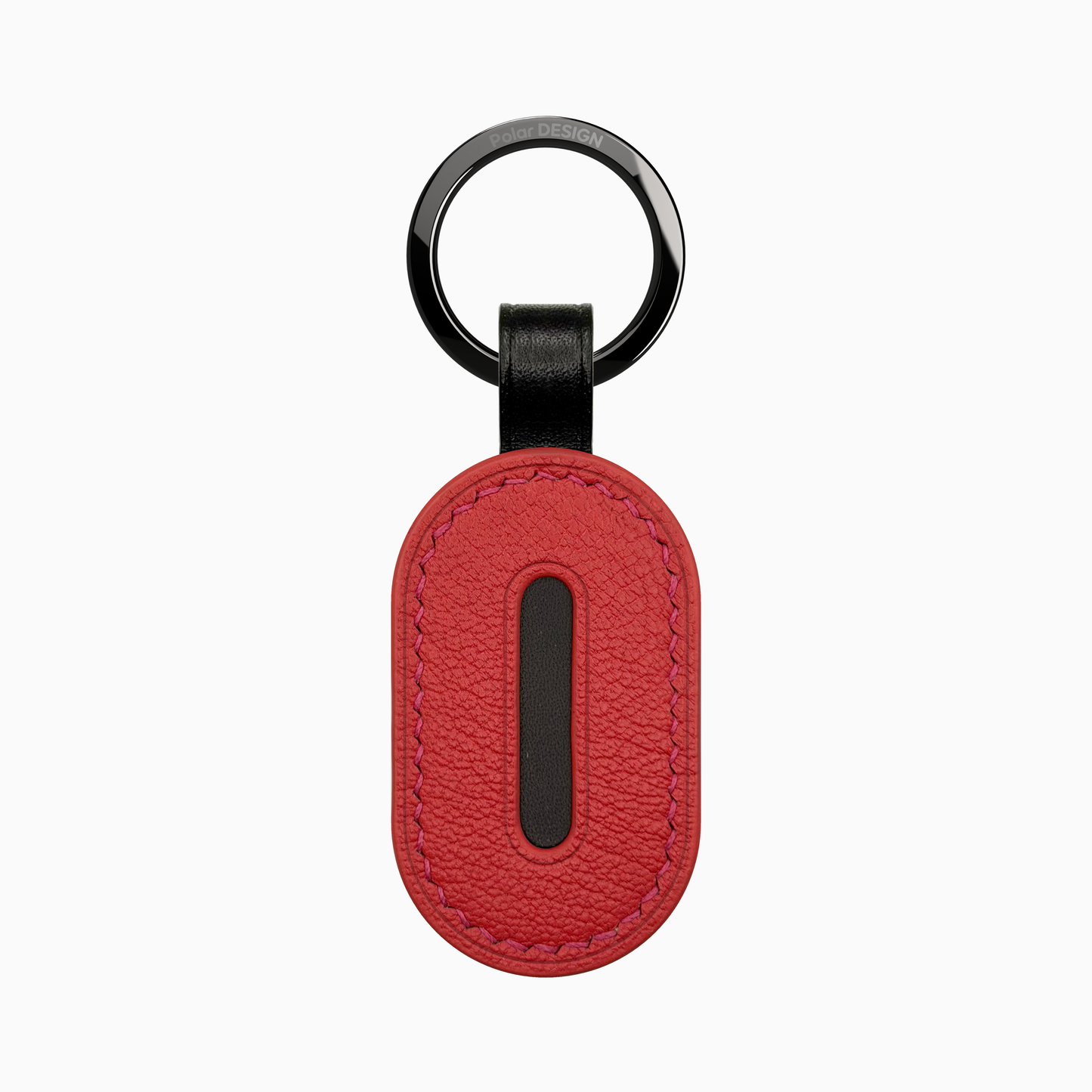 POCKET Key ASOLA Geranio — handmade leather keychain by Polar Design Italy