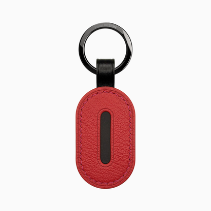 POCKET Key ASOLA Geranio — handmade leather keychain by Polar Design Italy