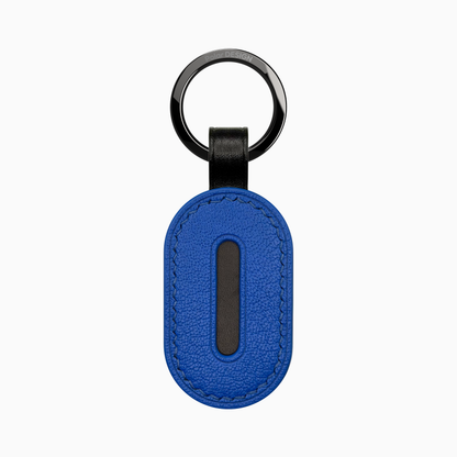 POCKET Key ASOLA Cobalto — handmade leather keychain by Polar Design Italy