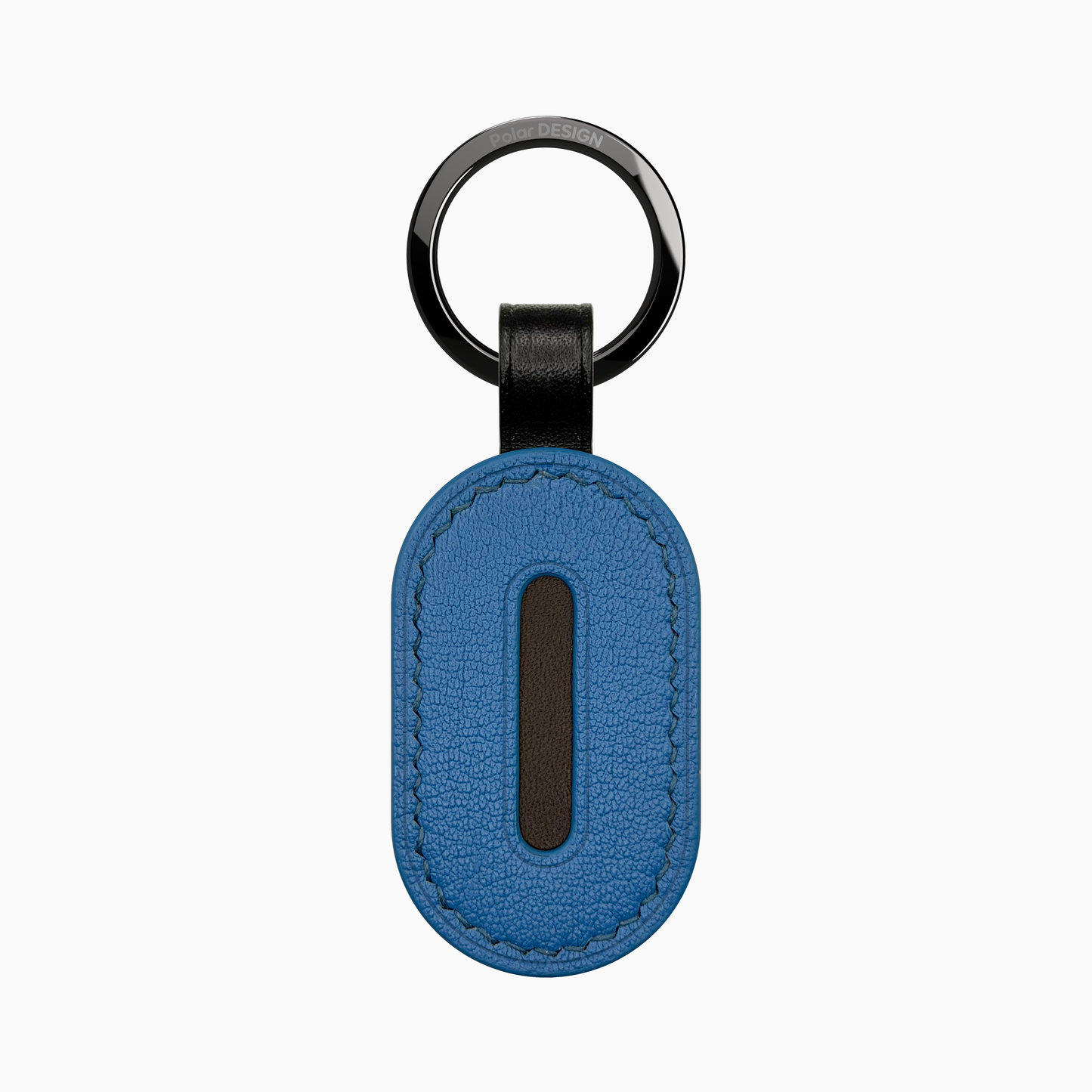 POCKET Key ASOLA Denim — handmade leather keychain by Polar Design Italy