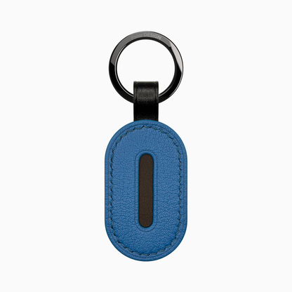 POCKET Key ASOLA Denim — handmade leather keychain by Polar Design Italy