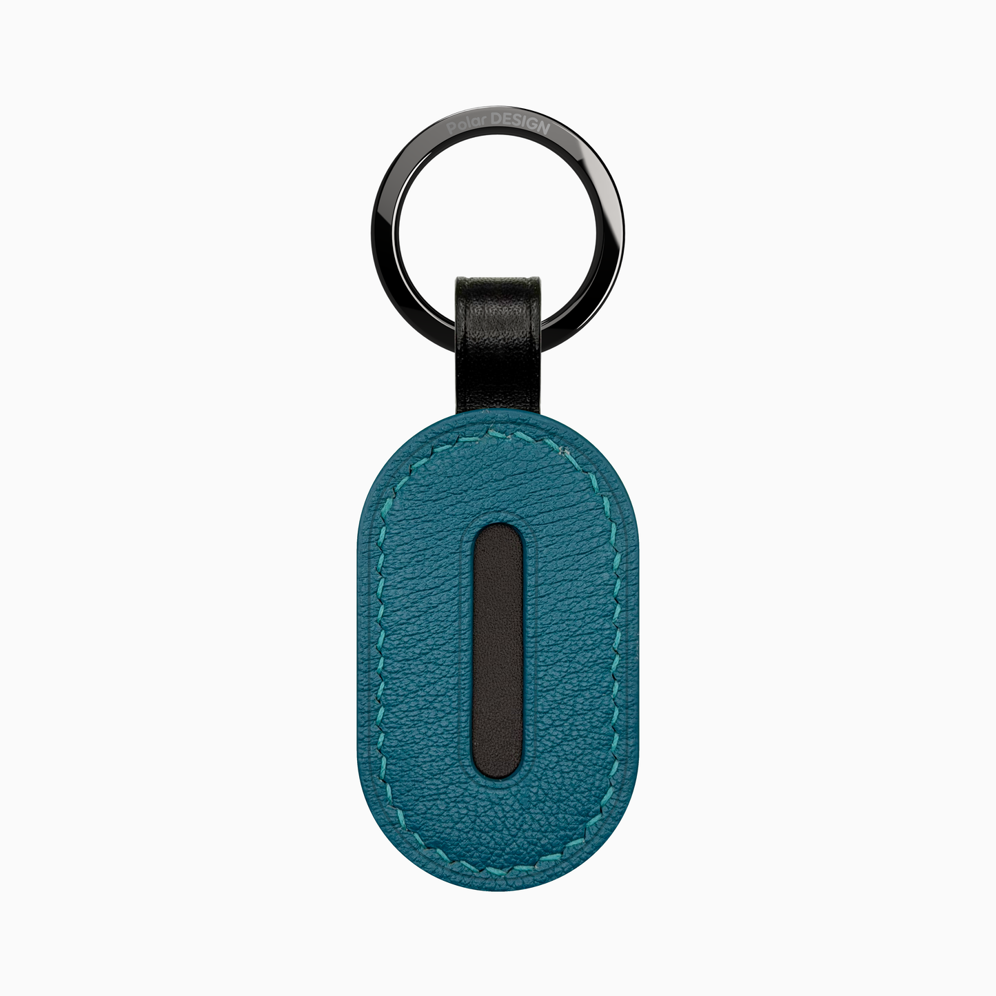 POCKET Key ASOLA Oceano — handmade leather keychain by Polar Design Italy