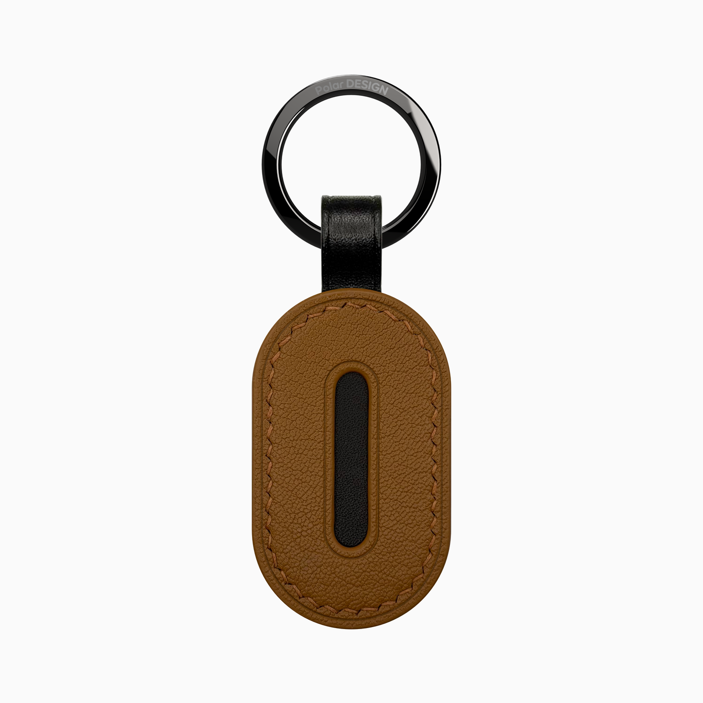 POCKET Key ASOLA Terracotta — handmade leather keychain by Polar Design Italy