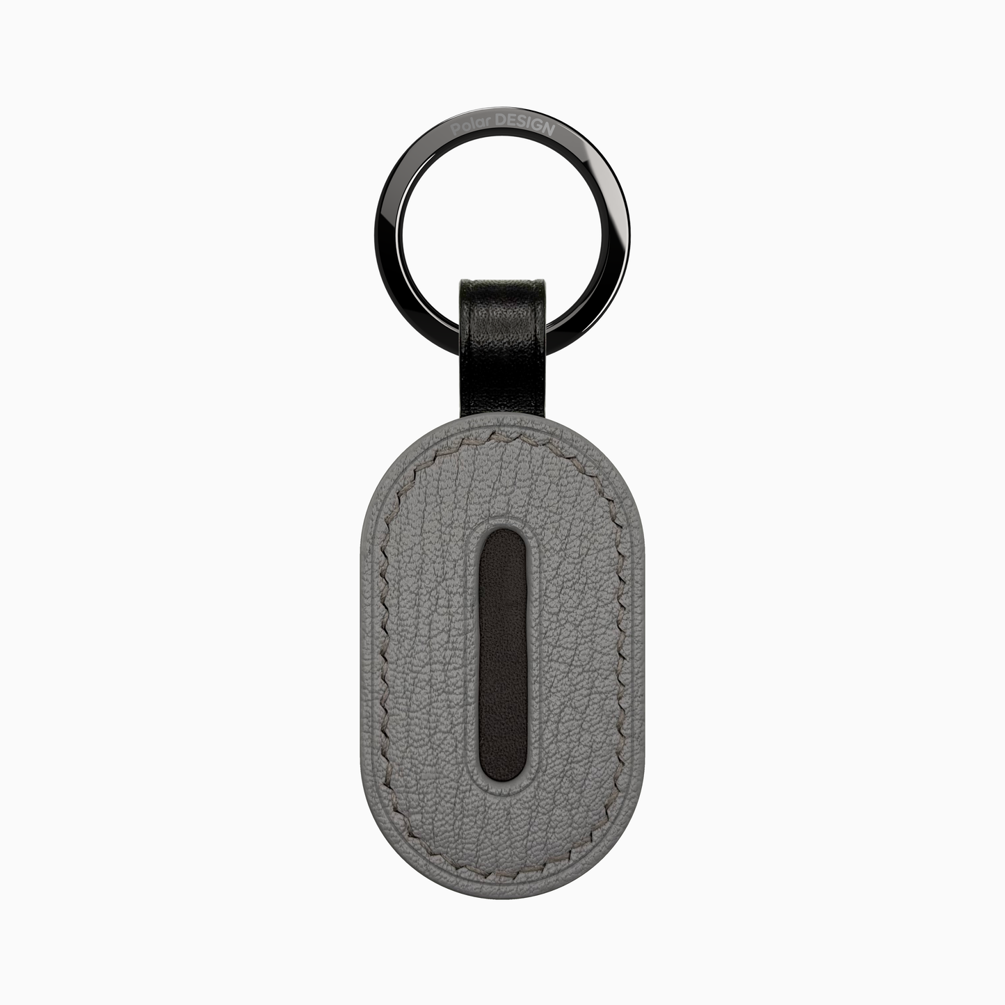 POCKET Key ASOLA Basalto — handmade leather keychain by Polar Design Italy
