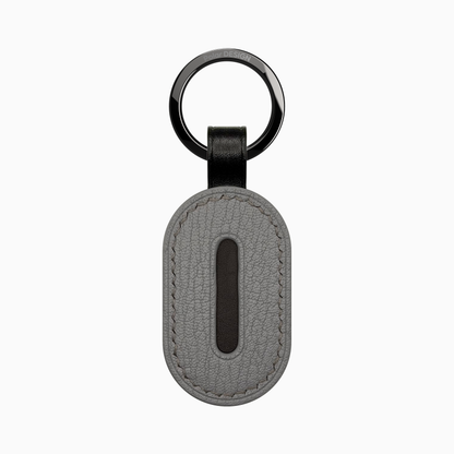 POCKET Key ASOLA Basalto — handmade leather keychain by Polar Design Italy