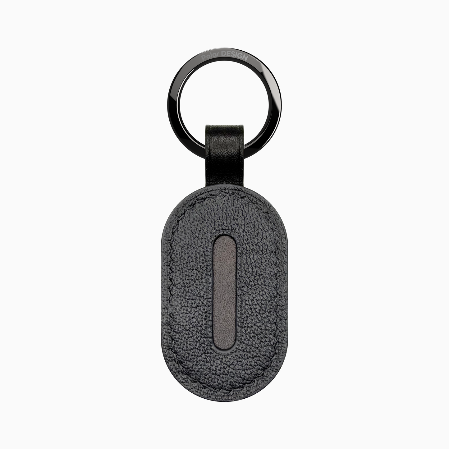 POCKET Key ASOLA Nero — handmade leather keychain by Polar Design Italy