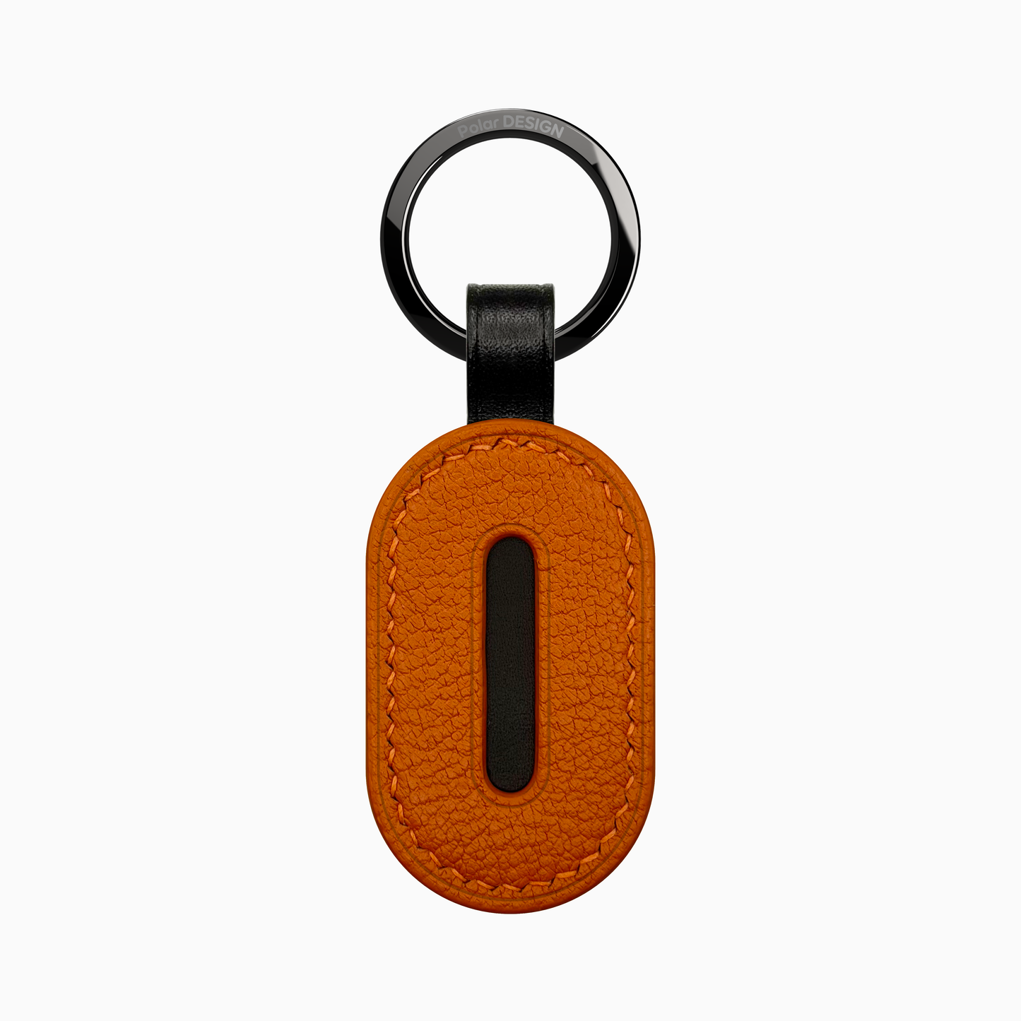 POCKET Key ASOLA Arancia — handmade leather keychain by Polar Design Italy