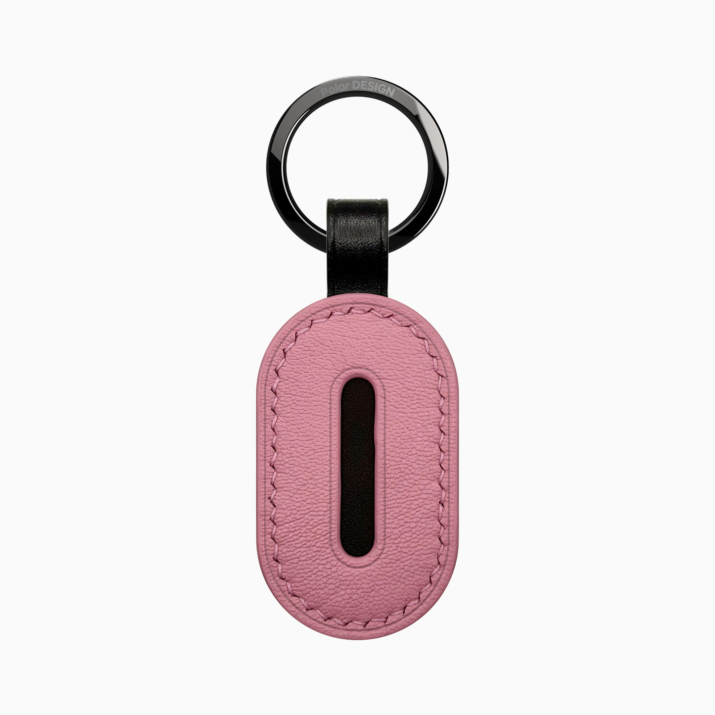 POCKET Key ASOLA Fenicottero — handmade leather keychain by Polar Design Italy