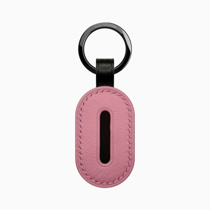 POCKET Key ASOLA Fenicottero — handmade leather keychain by Polar Design Italy