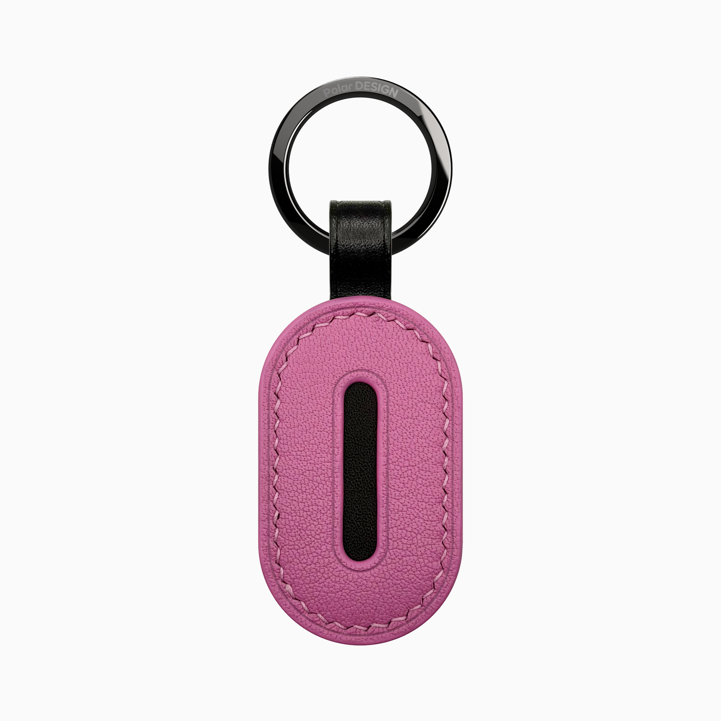 POCKET Key ASOLA Ciclamino — handmade leather keychain by Polar Design Italy