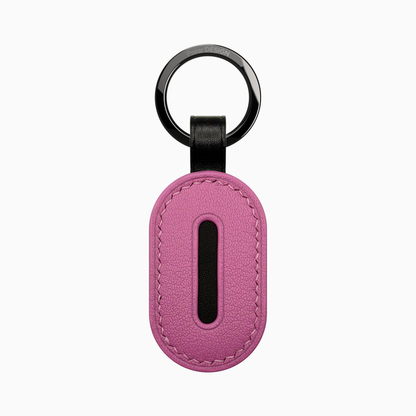 POCKET Key ASOLA Ciclamino — handmade leather keychain by Polar Design Italy