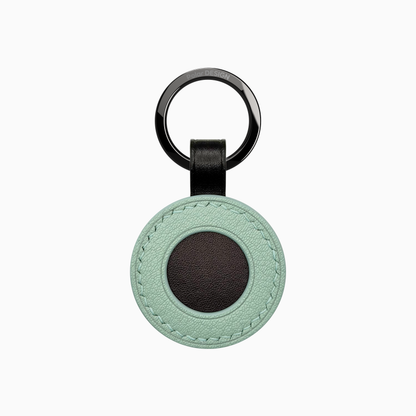 POCKET Key IRIDE Verde Acqua — handmade leather keychain by Polar Design Italy