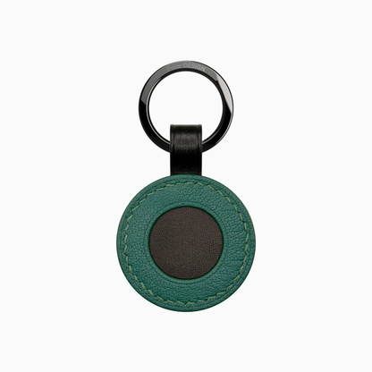 POCKET Key IRIDE Verde — handmade leather keychain by Polar Design Italy