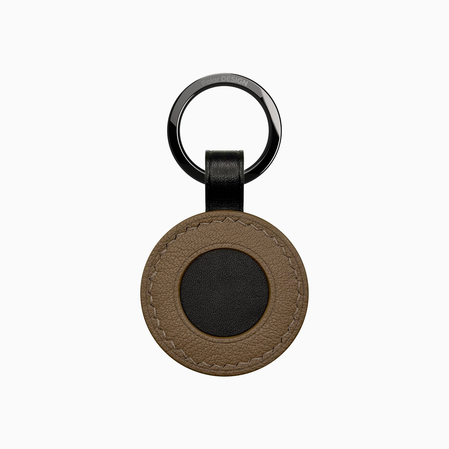 POCKET Key IRIDE Nocciola — handmade leather keychain by Polar Design Italy