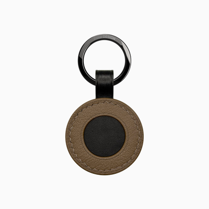 POCKET Key IRIDE Nocciola — handmade leather keychain by Polar Design Italy