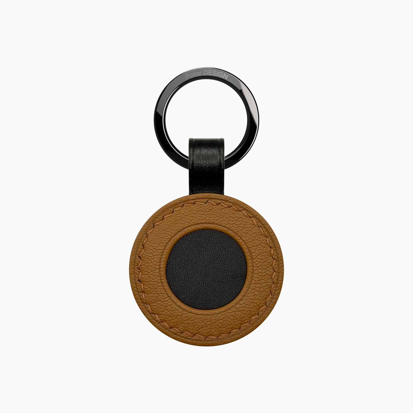 POCKET Key IRIDE Mandorla — handmade leather keychain by Polar Design Italy