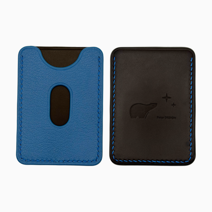 POCKET Card mini Denim — handmade modular card holder by Polar Design Italy