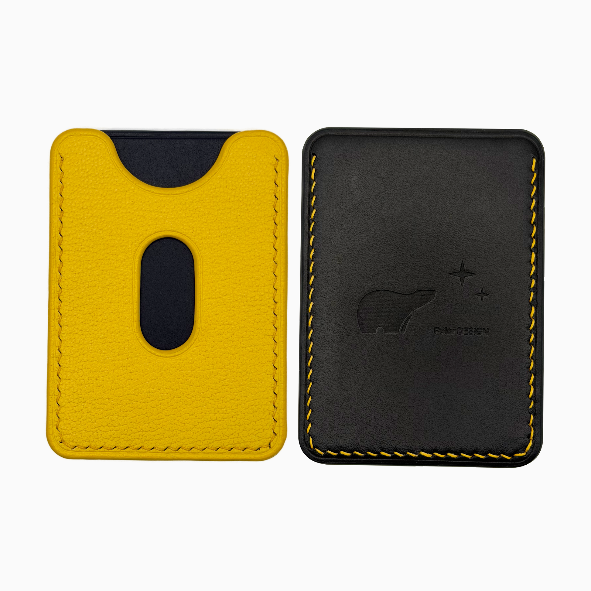 POCKET Card mini Sole — handmade modular card holder by Polar Design Italy